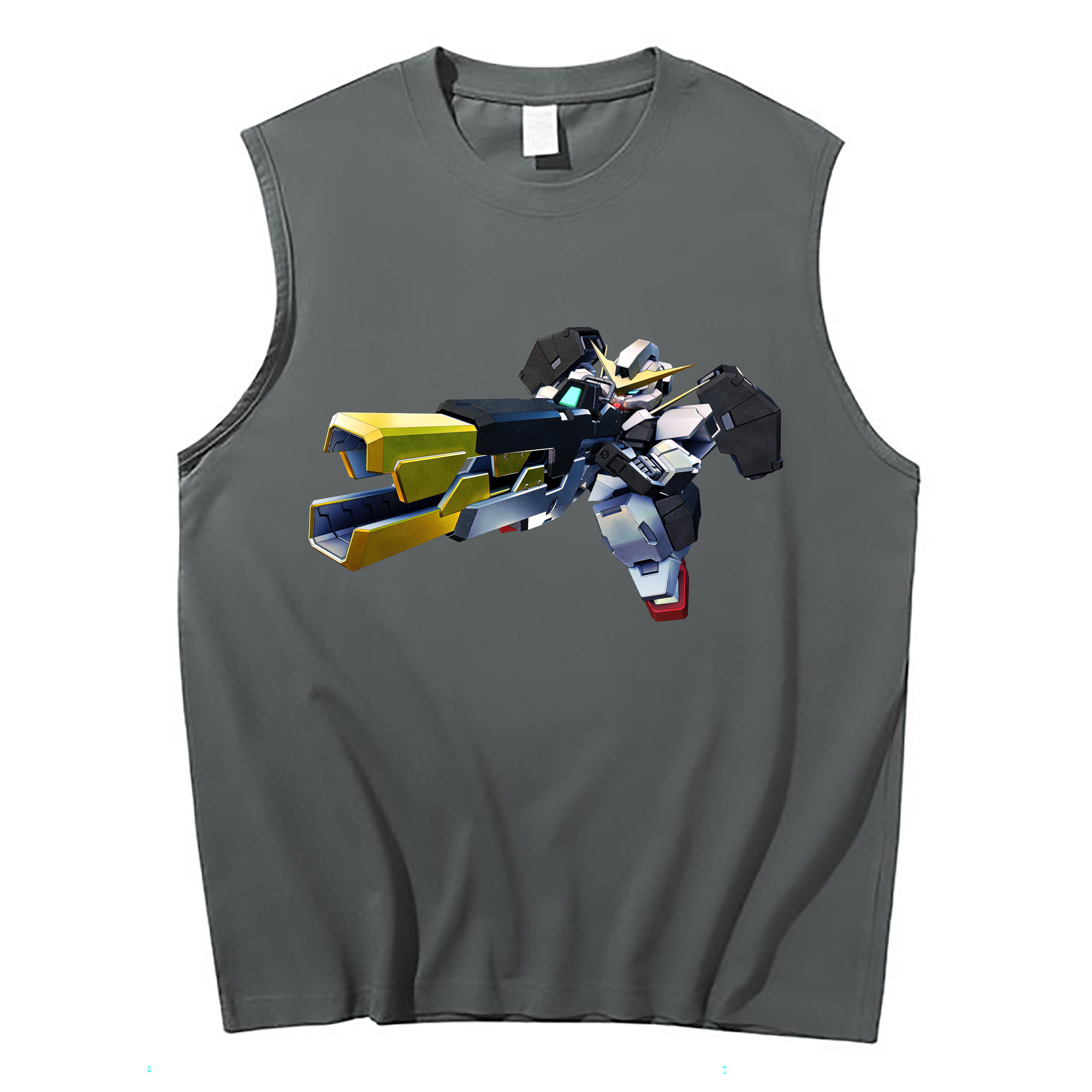 （画像用） 機動戦士ガンダム Mobile Suit Gundam コットン100％タンクトップ（フロントプリント）